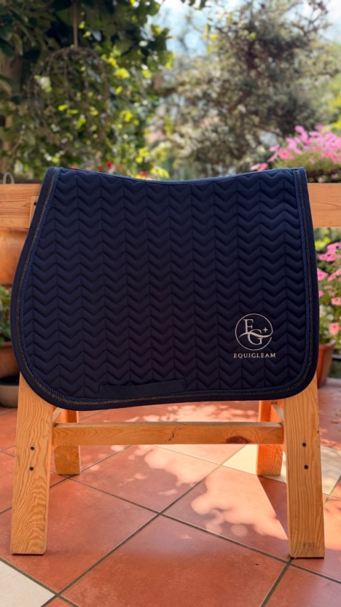 Czaprak skokowy Navy Glitter