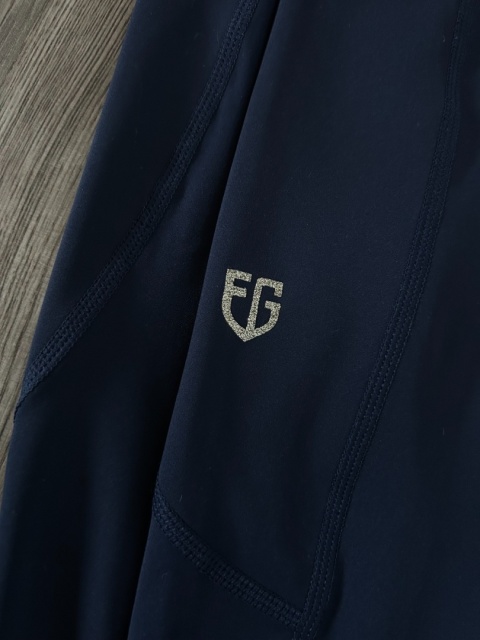 Granatowe legginsy jeździeckie z pełnym lejem Granatowe legginsy jeździeckie z pełnym lejem